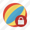 Beach Ball Lock Icon