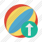 Beach Ball Upload Icon