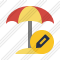 Beach Umbrella Edit Icon