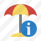 Beach Umbrella Information Icon