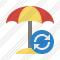 Beach Umbrella Refresh Icon