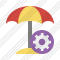 Beach Umbrella Settings Icon