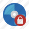 Bluray Disc Lock Icon