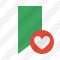 Bookmark Green Favorites Icon