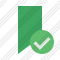 Bookmark Green Ok Icon