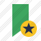 Bookmark Green Star Icon