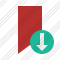Bookmark Red Download Icon