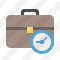 Briefcase Clock Icon