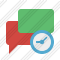 Chat 2 Clock Icon