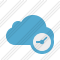 Cloud Blue Clock Icon