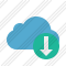 Icône Cloud Blue Download