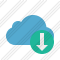 Cloud Blue Download Icon