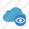 Cloud Blue View Icon