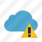 Cloud Blue Warning Icon