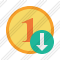 Coin Download Icon