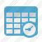 Database Table Clock Icon