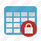 Database Table Lock Icon