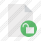 Document Blank Unlock Icon