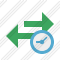 Exchange Horizontal Clock Icon