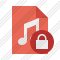 Icône File Music Lock