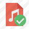 File Music Ok Icon