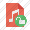 Icône File Music Unlock