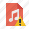 Icone File Music Warning