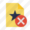 File Star Cancel Icon