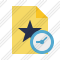 File Star Clock Icon