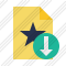 File Star Download Icon
