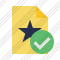 File Star Ok Icon