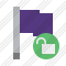 Icône Flag Purple Unlock