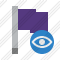 Flag Purple View Icon