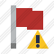 Flag Red Warning Icon