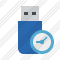 Flash Drive Clock Icon