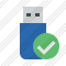 Flash Drive Ok Icon