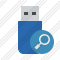 Flash Drive Search Icon