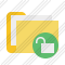 Folder Documents Unlock Icon