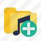 Icône Folder Music Add