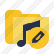 Folder Music Edit Icon