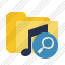 Folder Music Search Icon