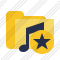 Folder Music Star Icon