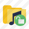 Icône Folder Music Unlock