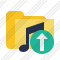 Icône Folder Music Upload