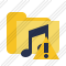 Icône Folder Music Warning