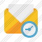 Mail Read Clock Icon