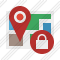 Map Location Lock Icon