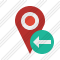 Map Pin Previous Icon