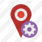 Map Pin Settings Icon