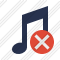 Icône Music Cancel